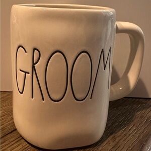Rae Dunn White Groom Mug
